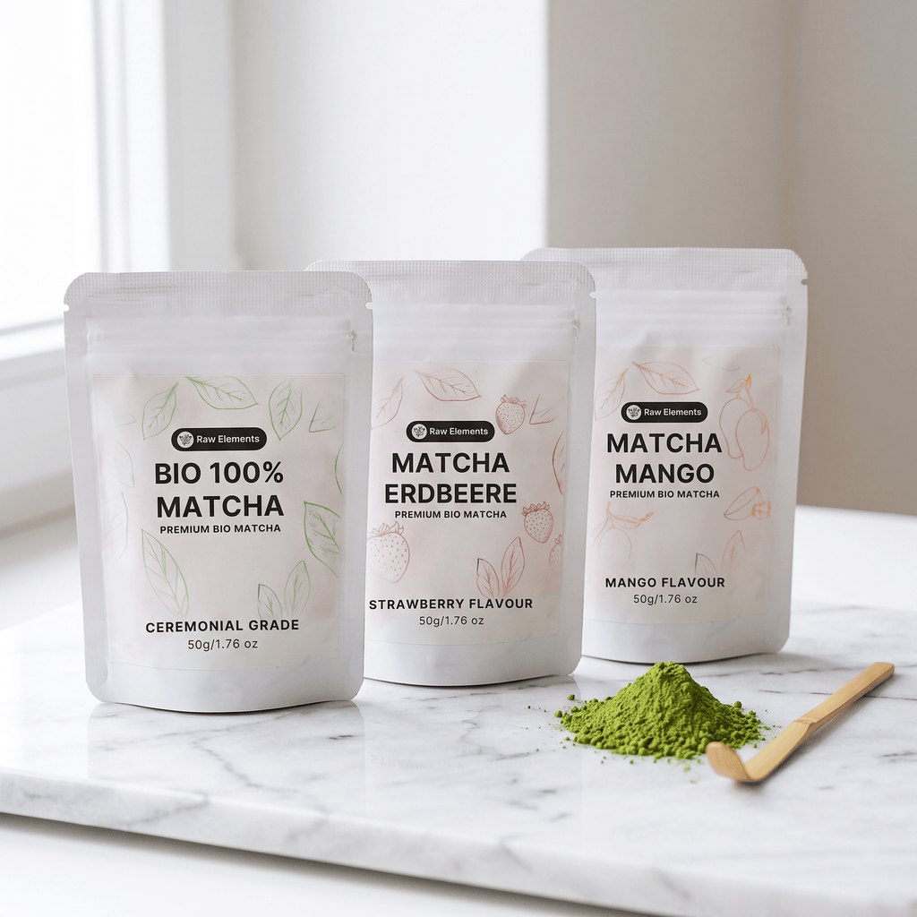 Trio découverte matcha – Pur, mangue et fraise