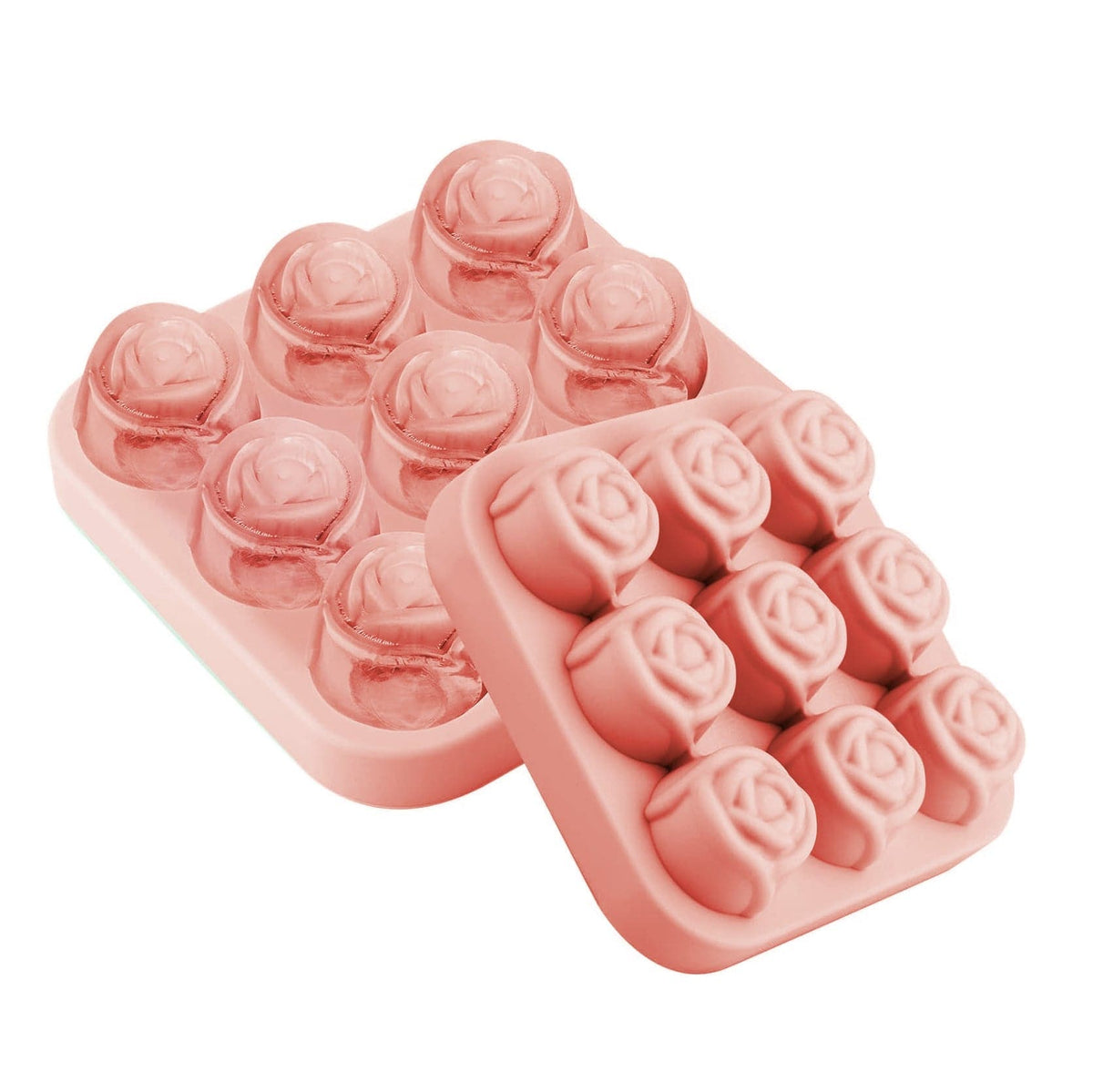 Stampo per ghiaccio a rose – silicone per matcha freddo – altra vista del prodotto