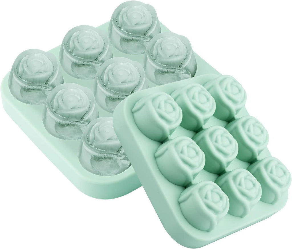 Stampo per ghiaccio a rose – silicone per matcha freddo