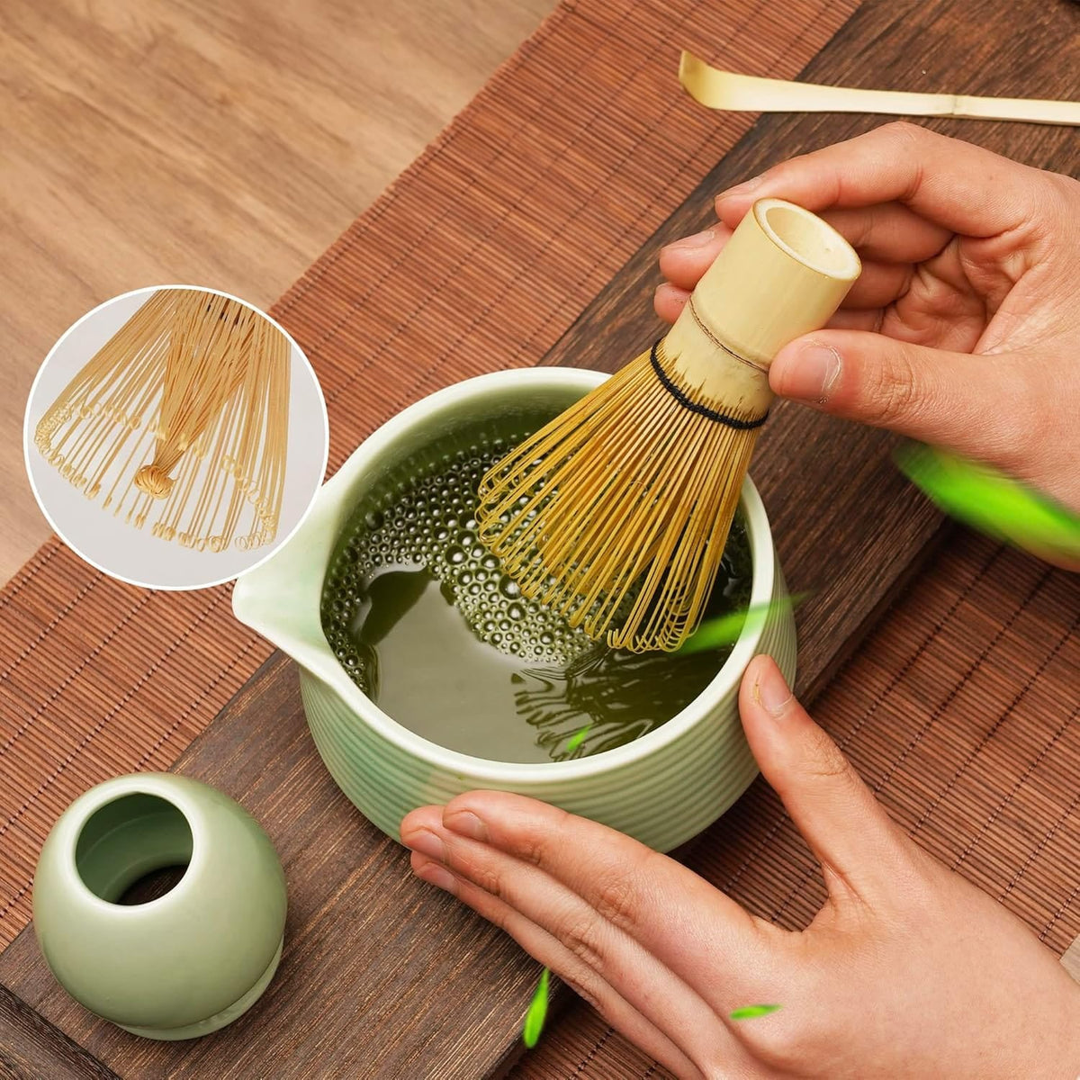 Set accessori matcha – ciotola, frustino e cucchiaio – altra vista del prodotto