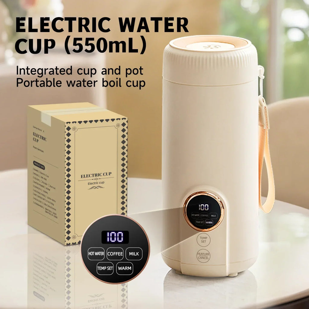Reisewasserkocher 550 ml mit Temperaturanzeige