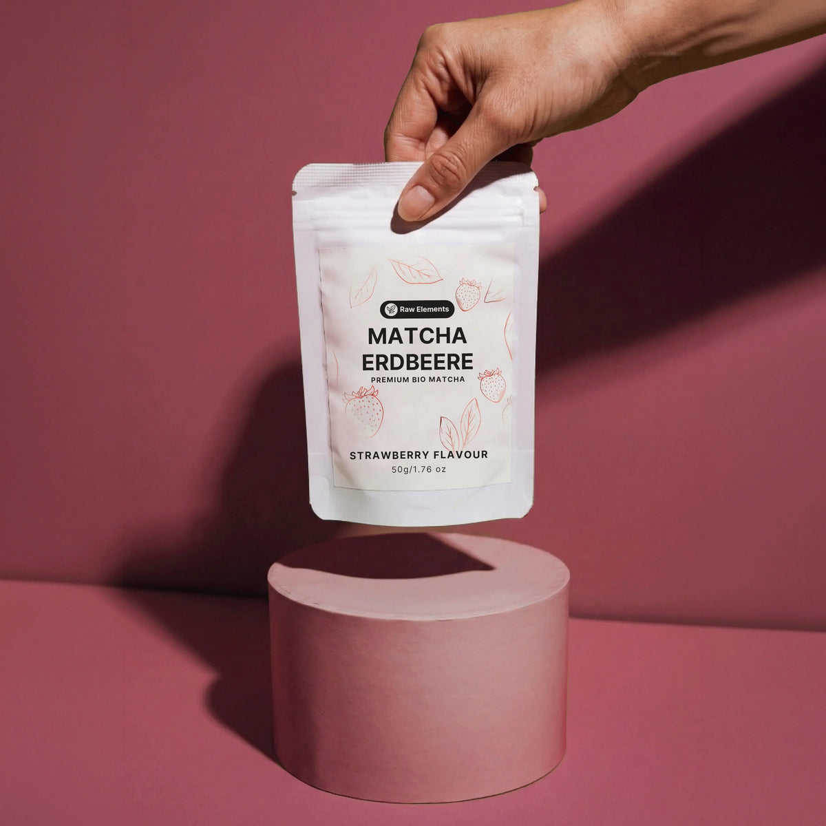 Erdbeer-Matcha – fruchtig aromatisiert