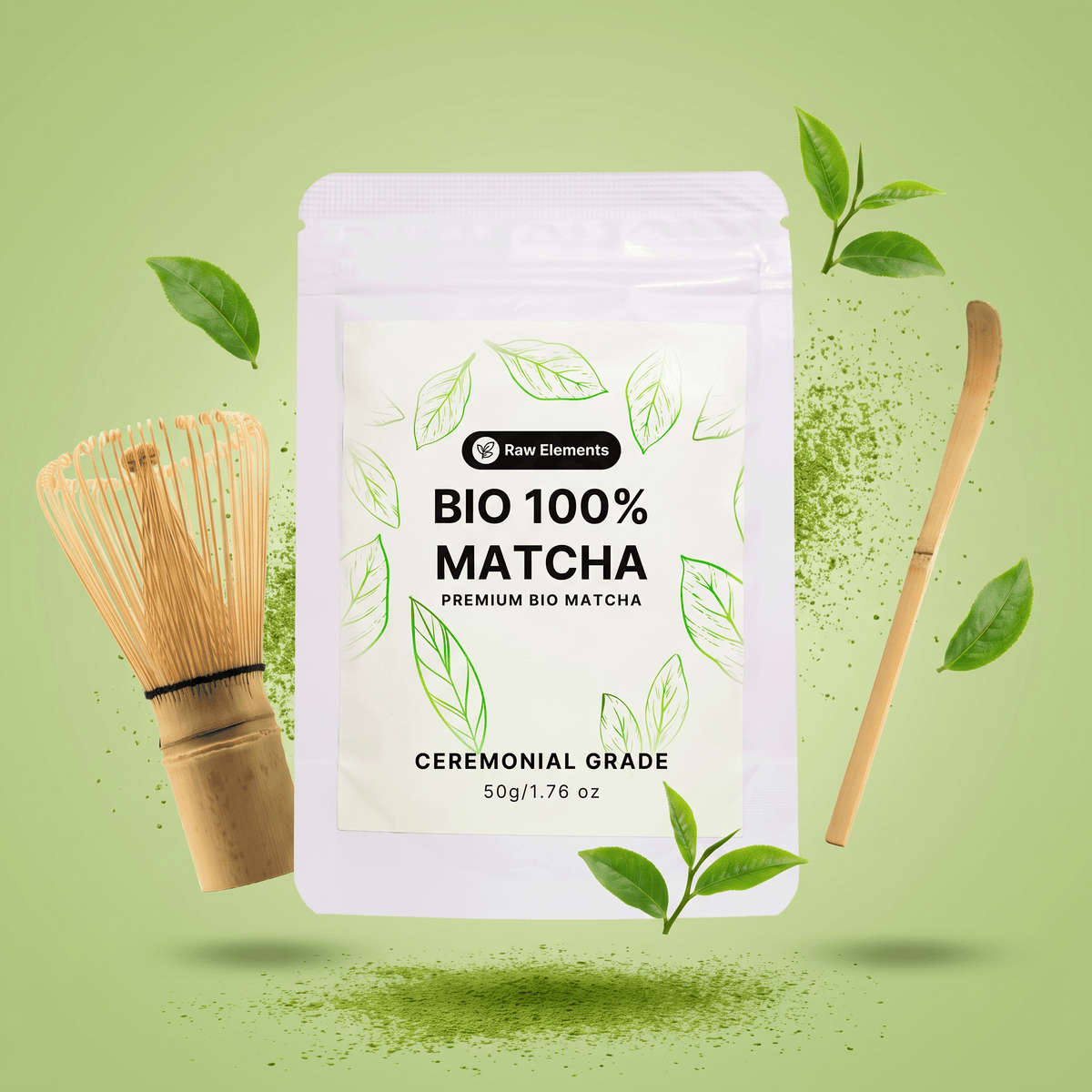 Kit découverte matcha pur – avec fouet et cuillère
