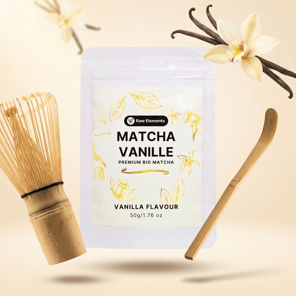 Kit découverte matcha vanille – avec fouet et cuillère