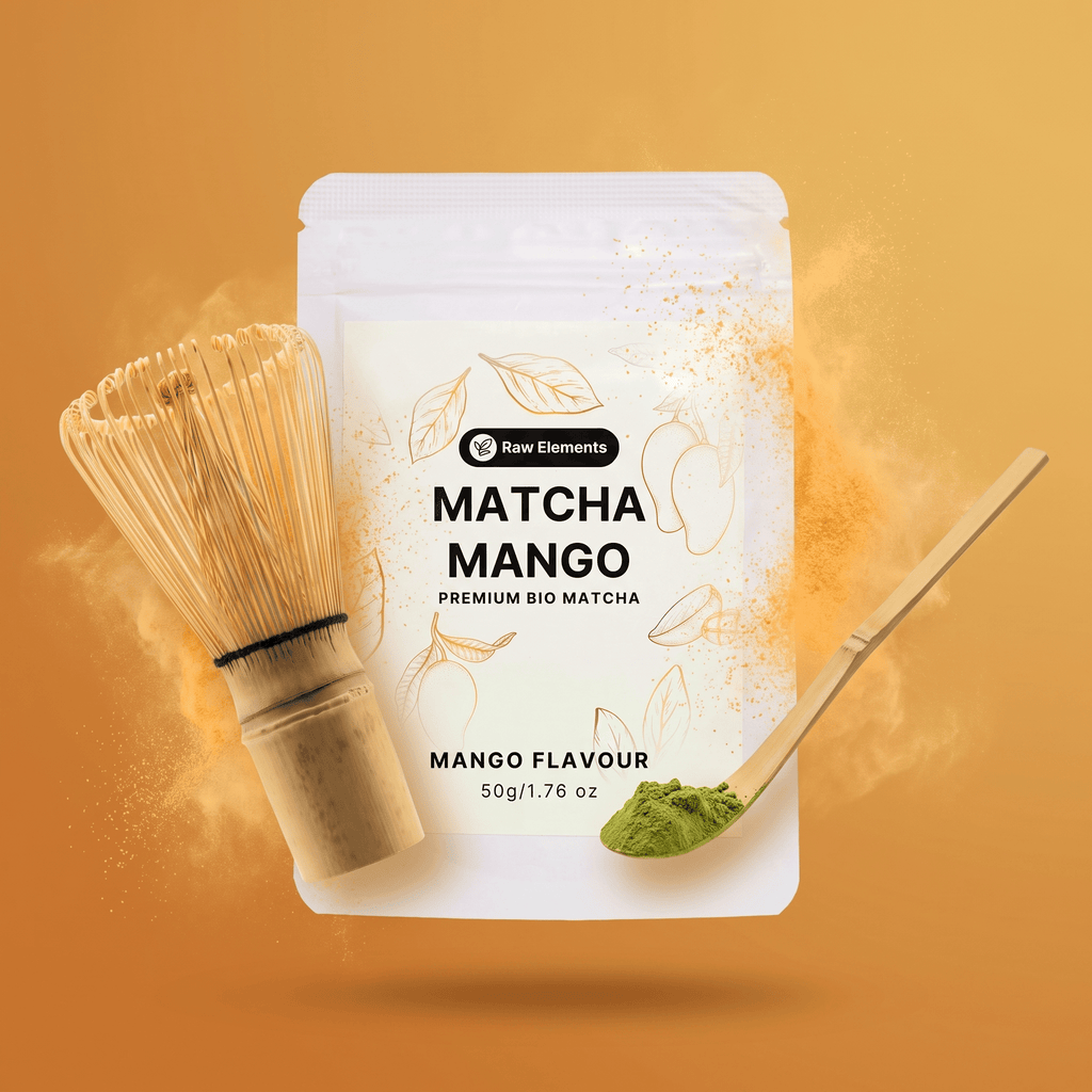 Mango-Matcha-Geschenkset – mit Besen & Löffel