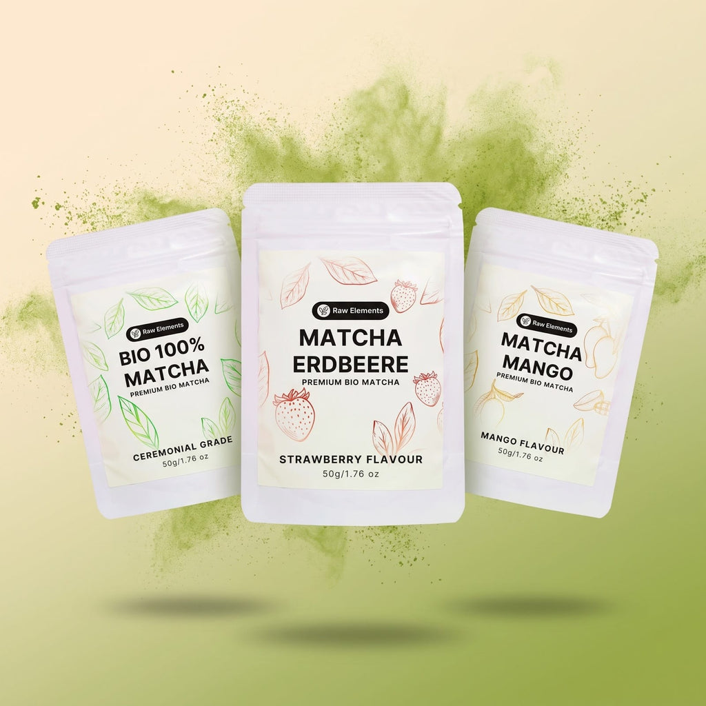 Trio découverte matcha – Pur, mangue et fraise